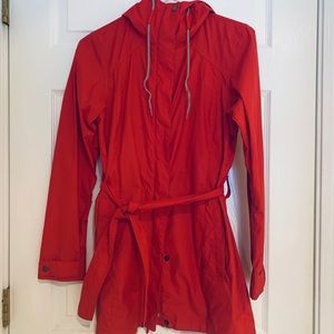 Cute red rain jacket